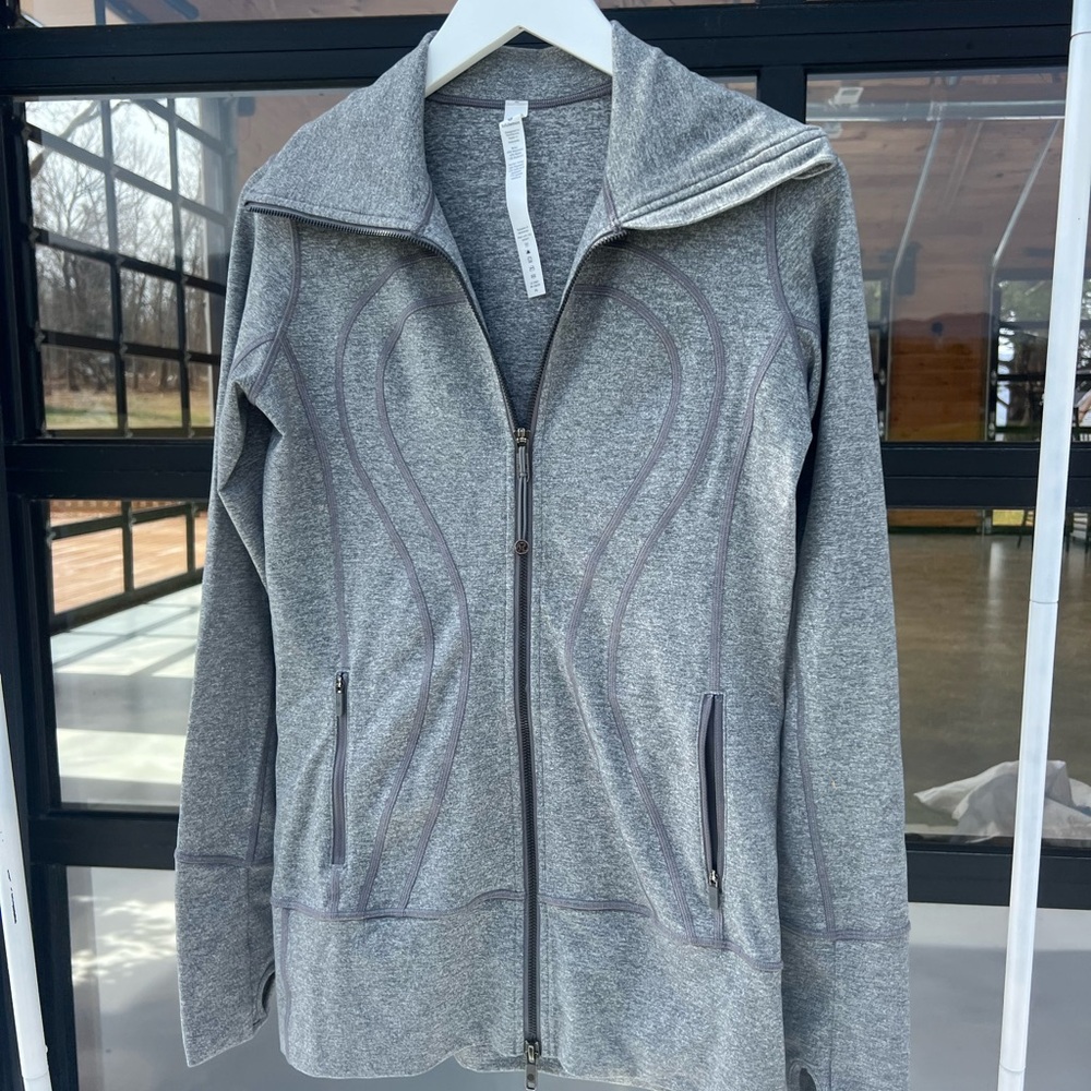 Lululemon Athletica Heather Gray Zip-Up Jacket